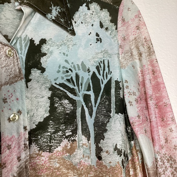 Vintage Lady Arrow Top Forest Scene Dagger Collar 10 - Picture 4 of 7